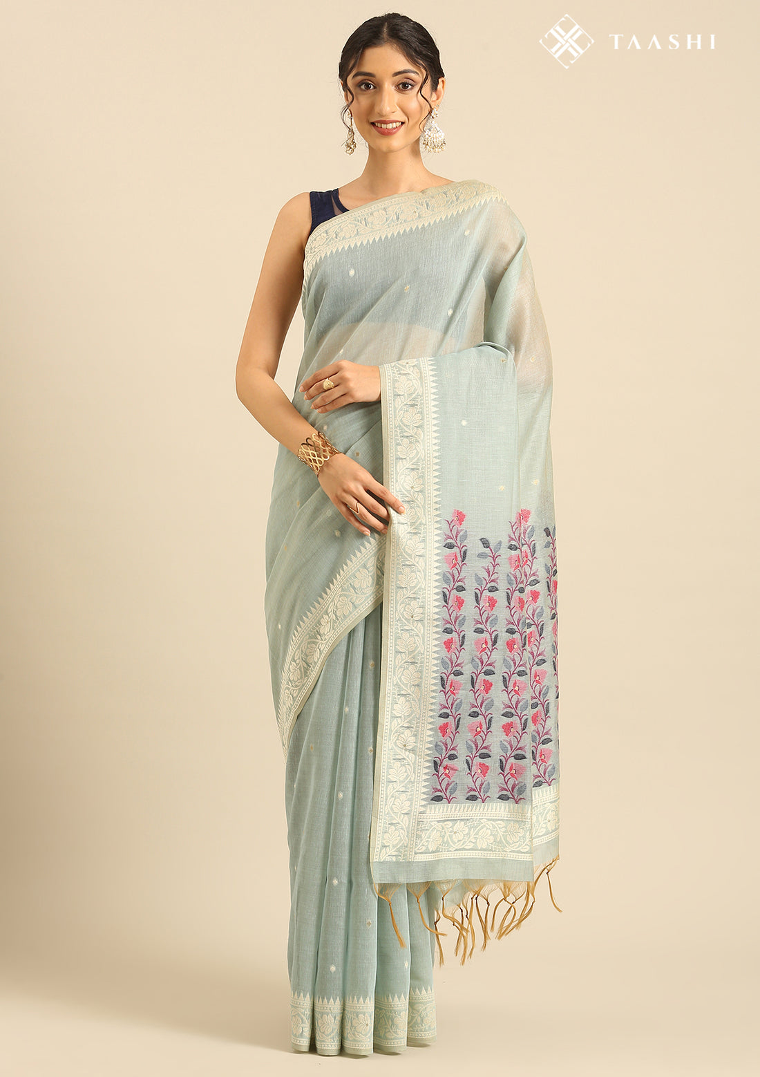 Linen Saree