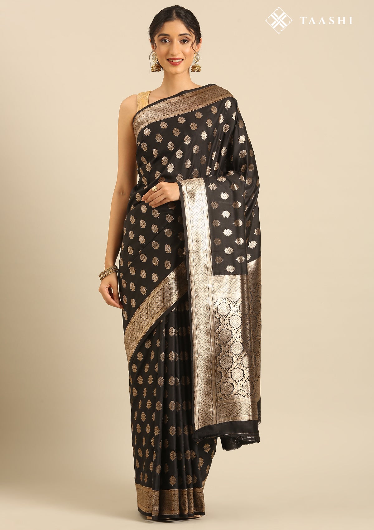 Black Art Silk Saree