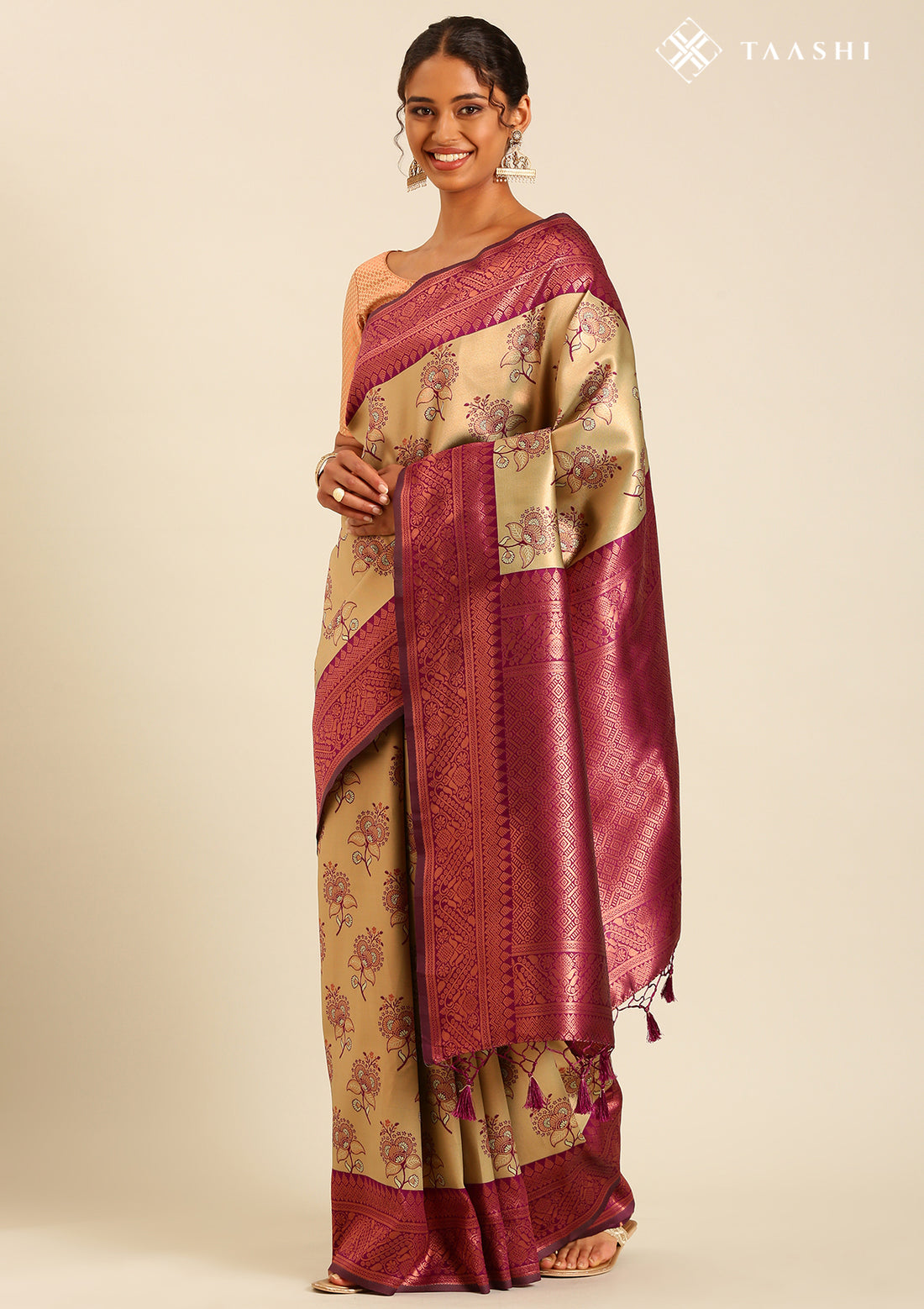Floral Design Saree