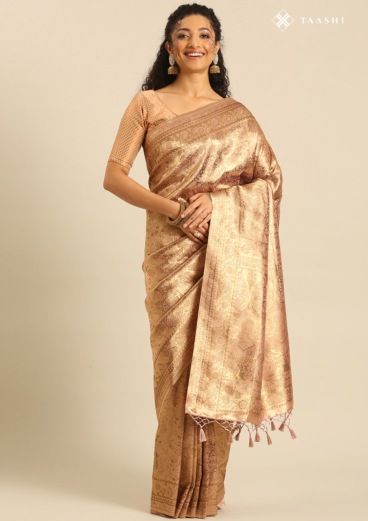 Paster Copper Banarasi Saree