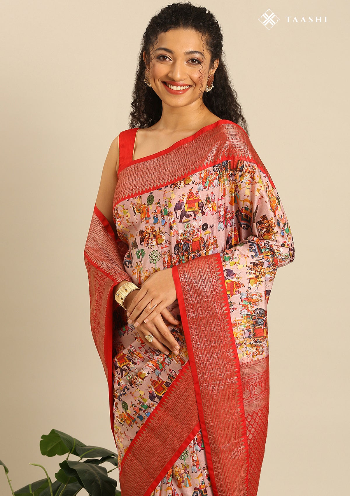 Flower Print Saree