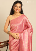 Pink Banarasi Saree - Taashi