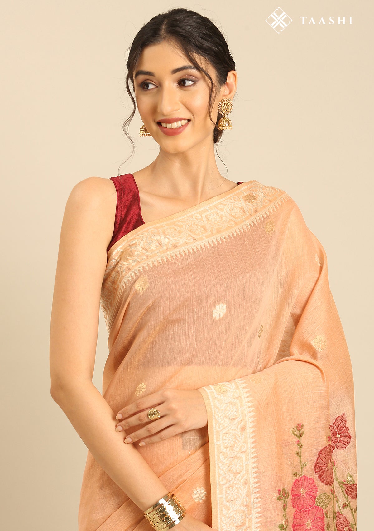 Linen Woven Saree