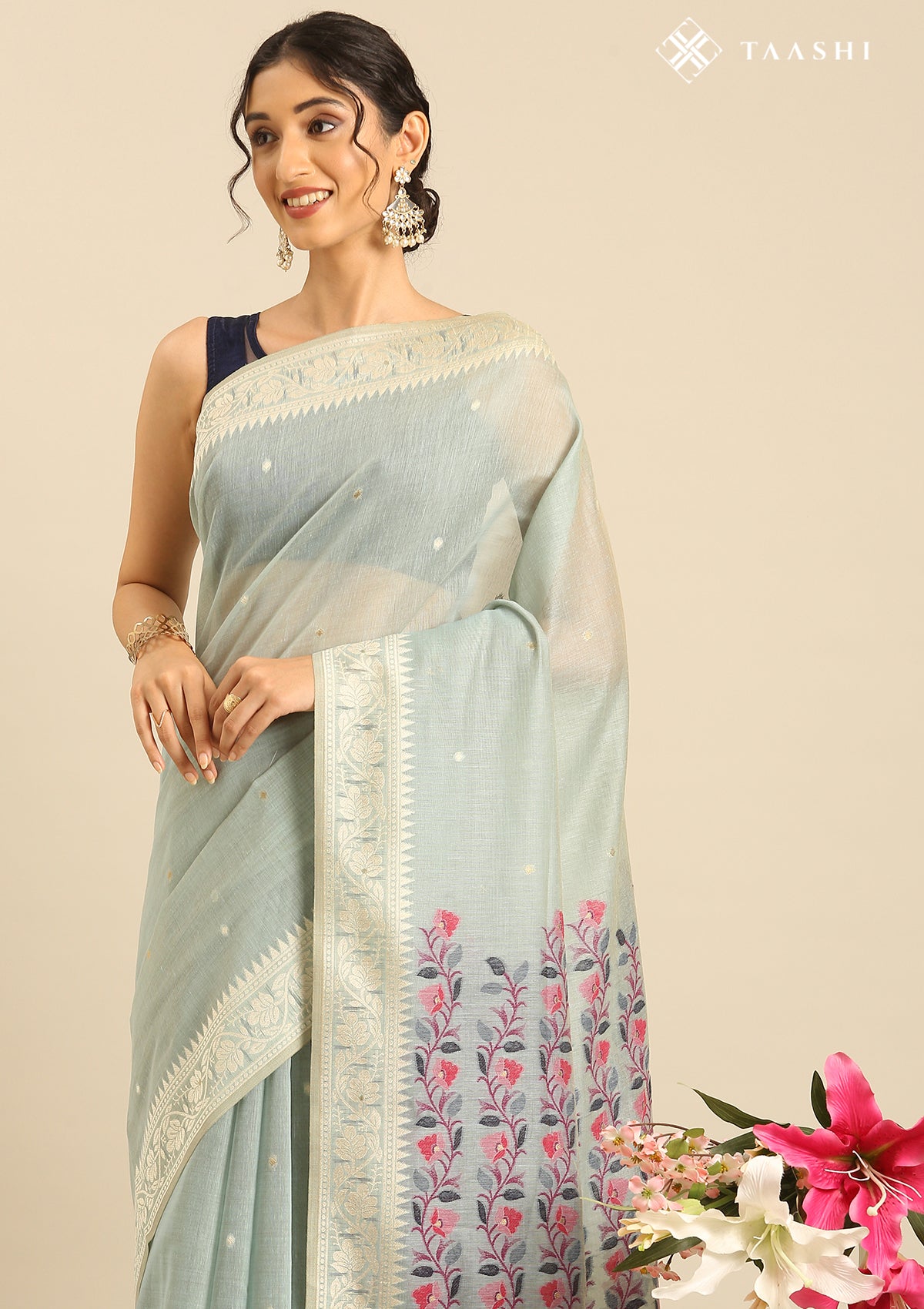 Linen Saree