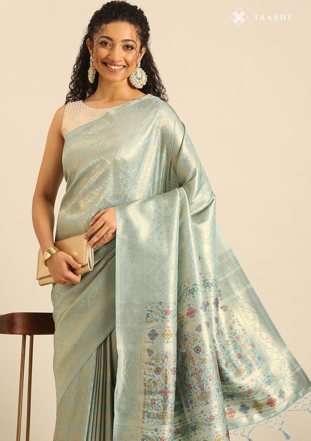 Blue Banarasi Silk Saree