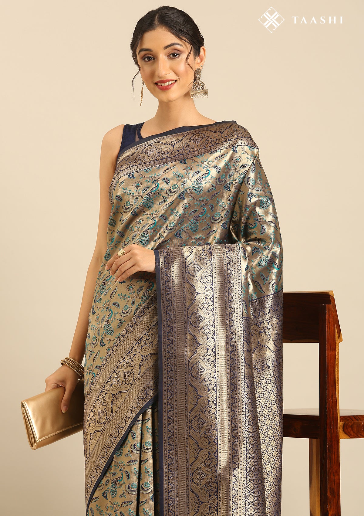 Blue Saree