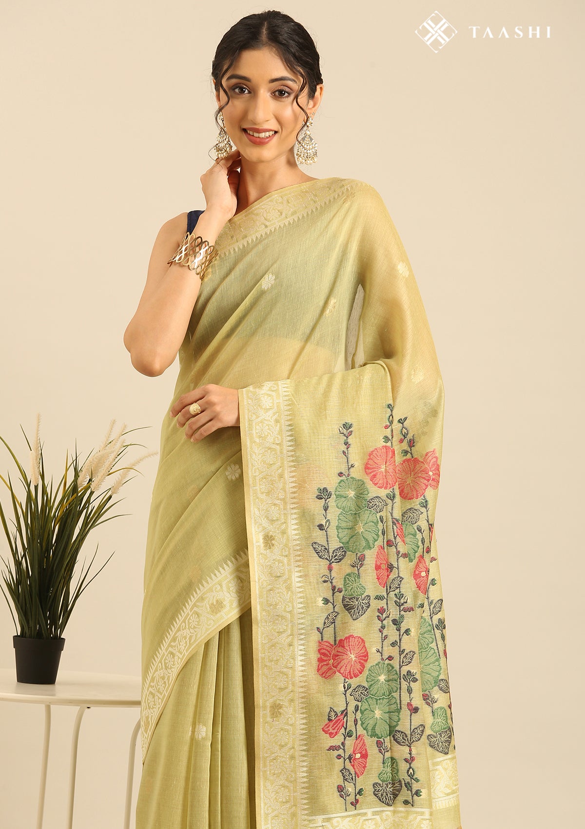 Linen Saree