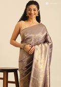 Mauve Banarasi Saree - Taashi