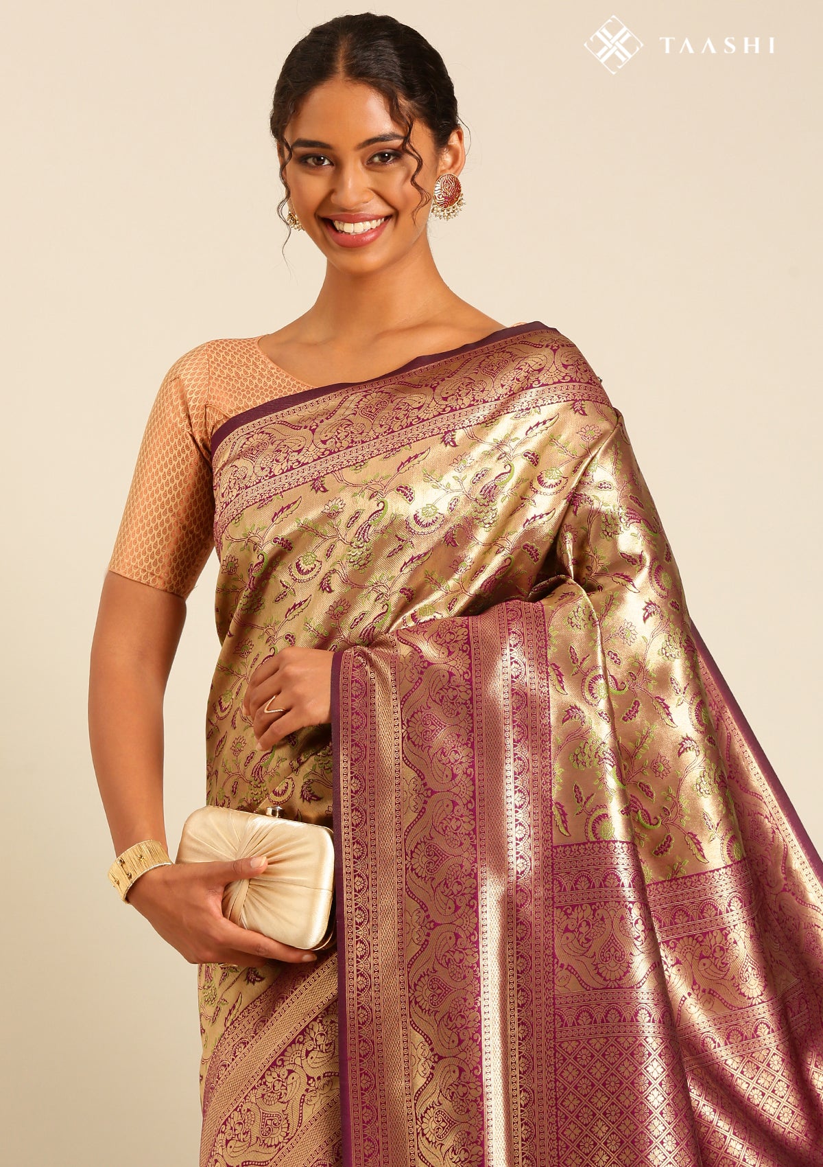 Floral Design Saree