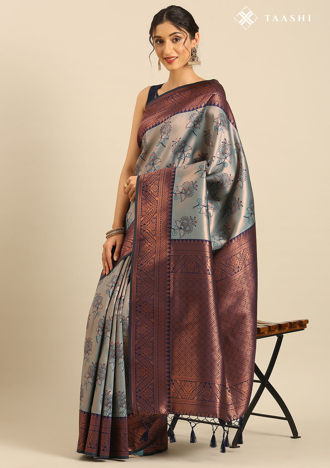 Floral Design Saree