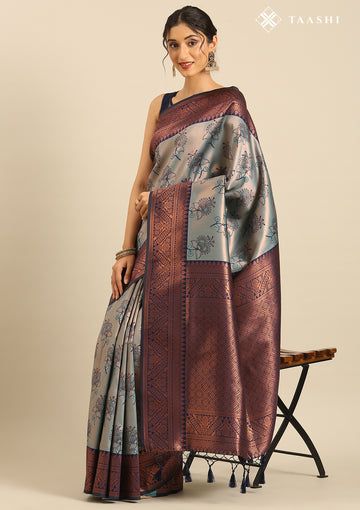 Floral Design Saree