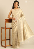 Golden Banarasi Saree - Taashi