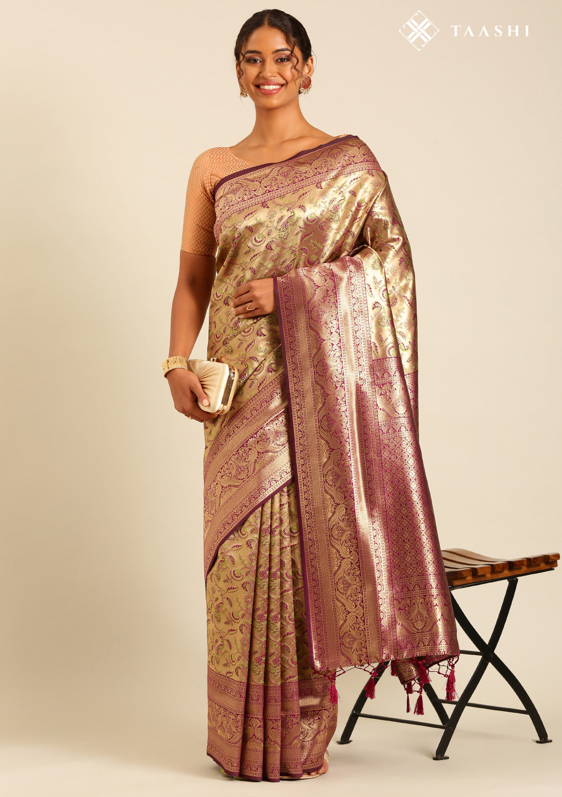 Floral Design Saree