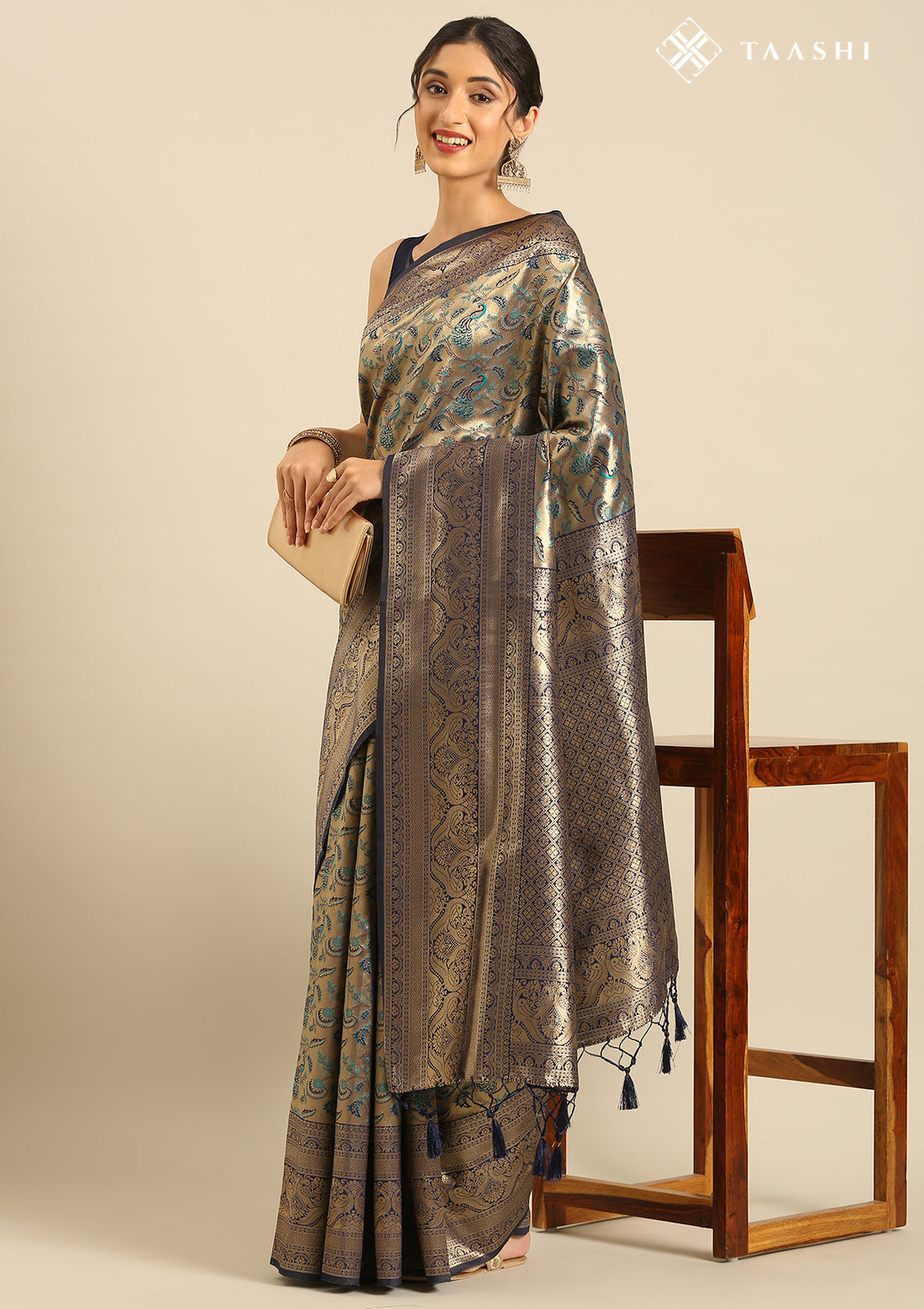 Blue Saree