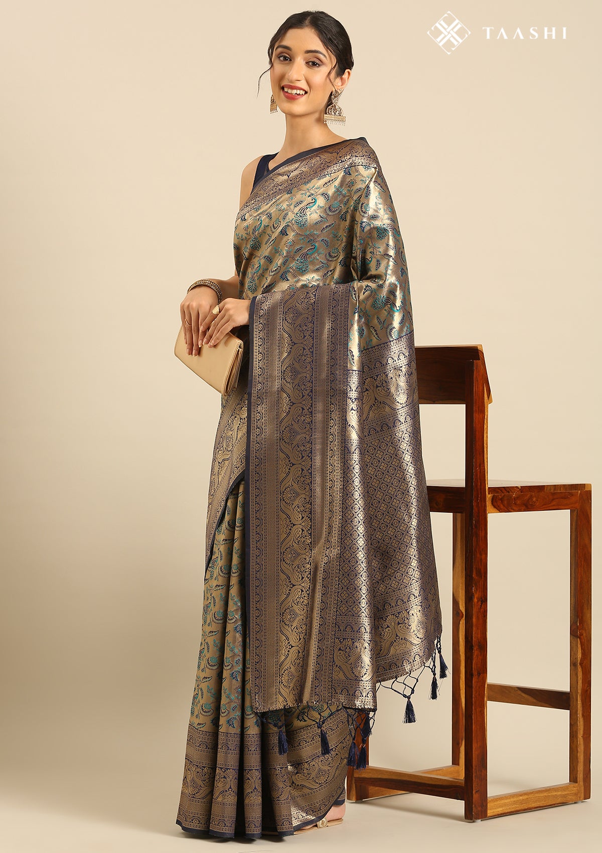 Blue Saree