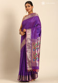 Purple Paithani Pattern Tussar Saree - Taashi