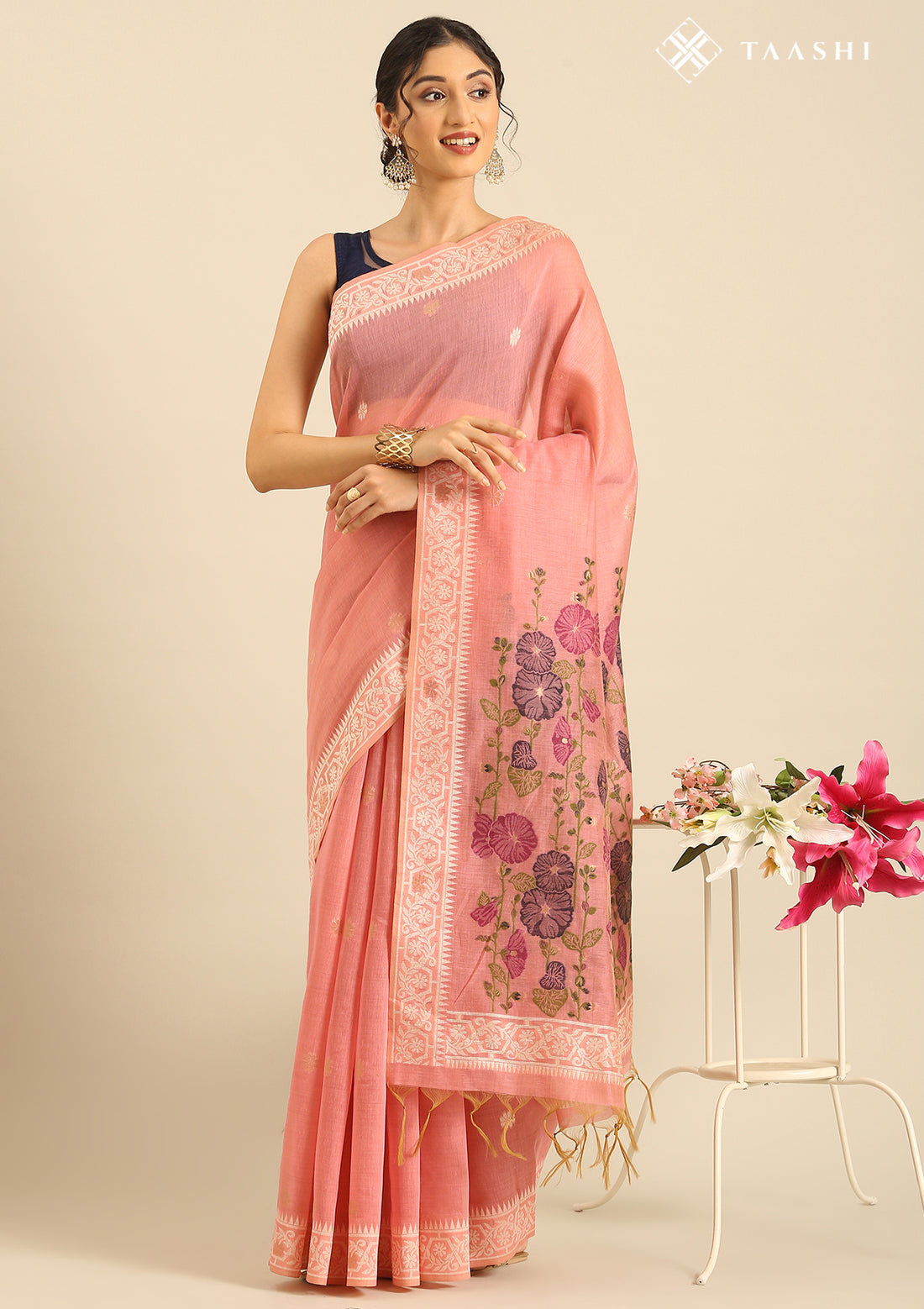 Linen Saree