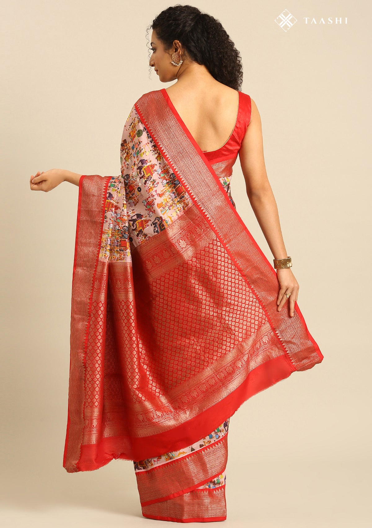 Flower Print Saree