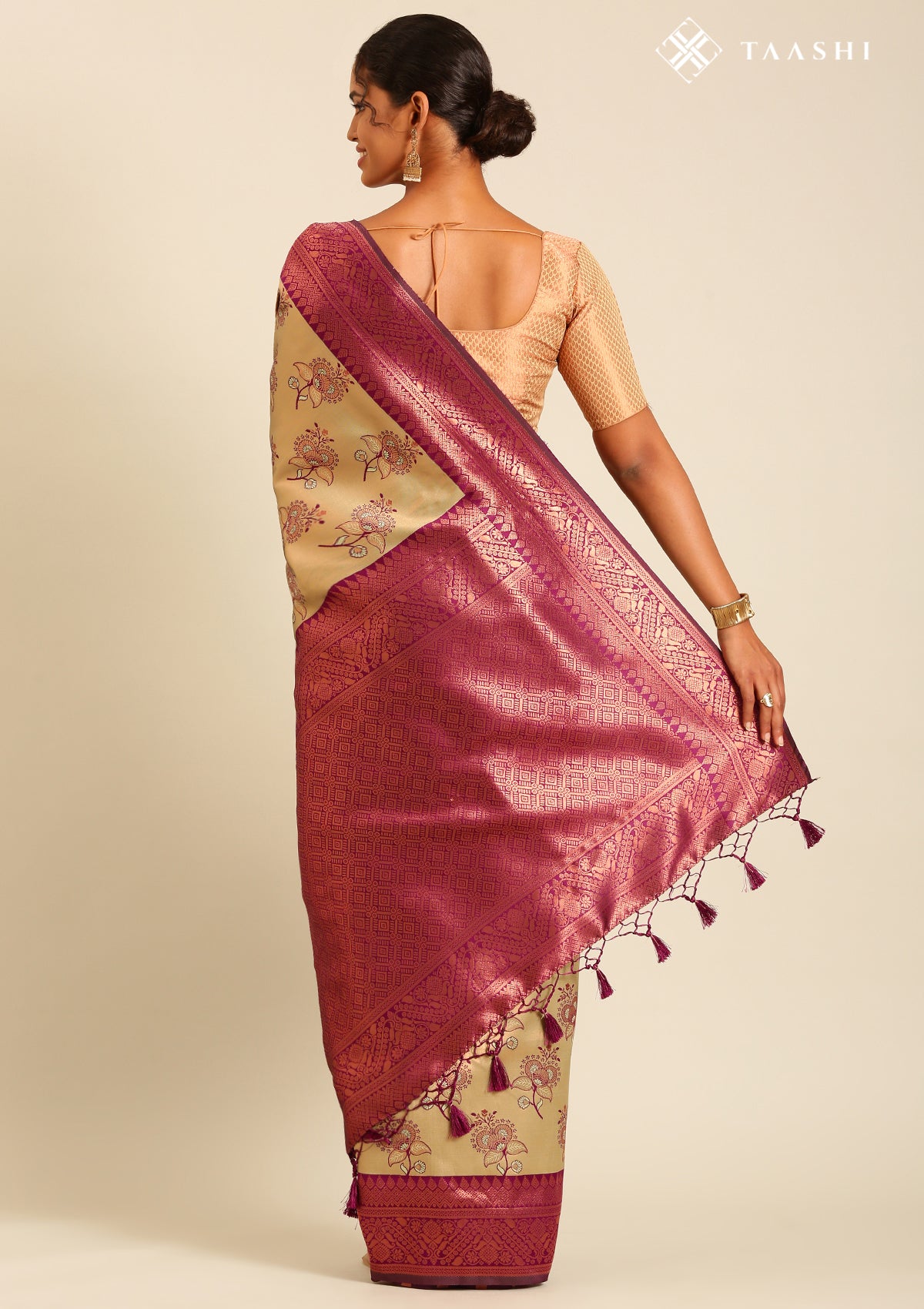 Floral Design Saree