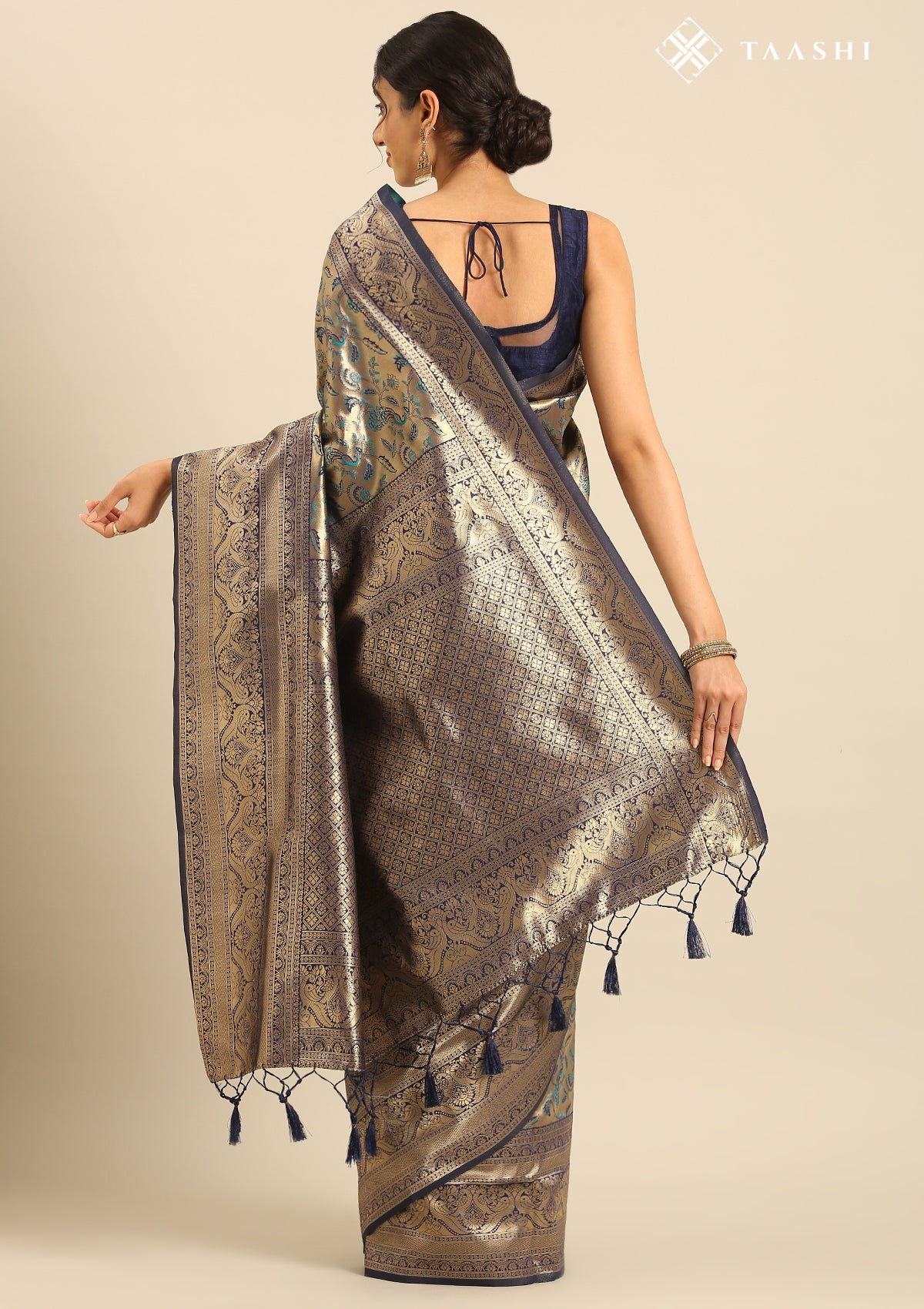 Blue Saree
