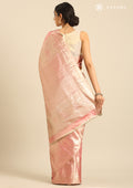 Pink Jacquard Woven Kanchipuram Saree - Taashi