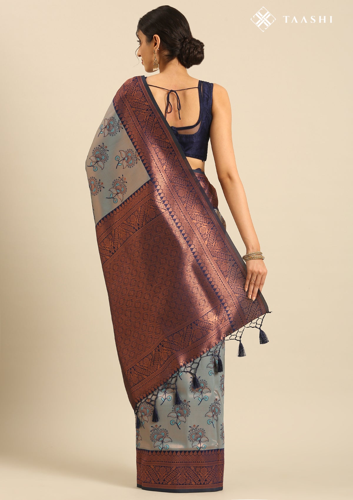 Floral Design Saree
