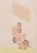 Grey Floral Woven Tussar Saree - Taashi