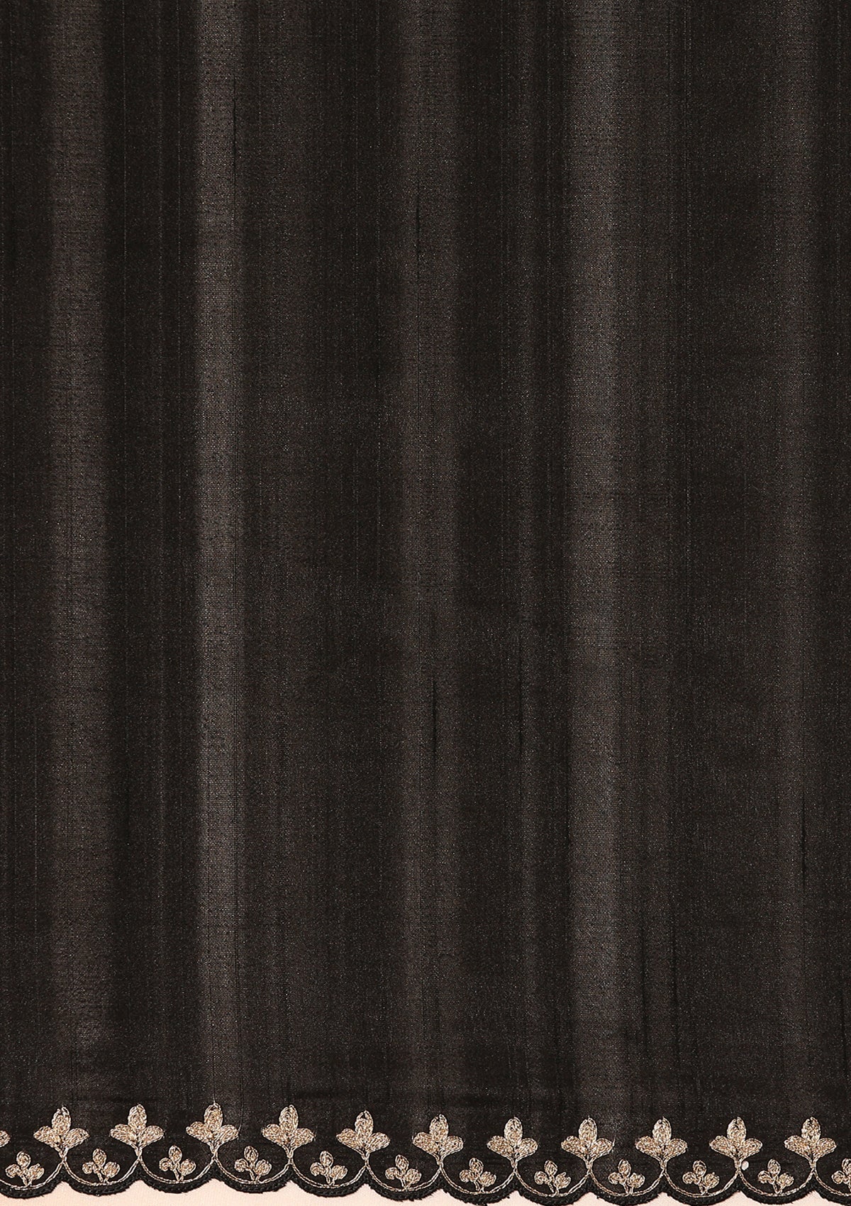 Black Floral EmbroideRed Tissue Saree - Taashi