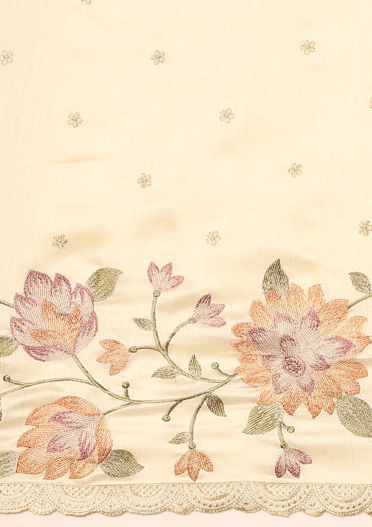 Linen Floral Saree