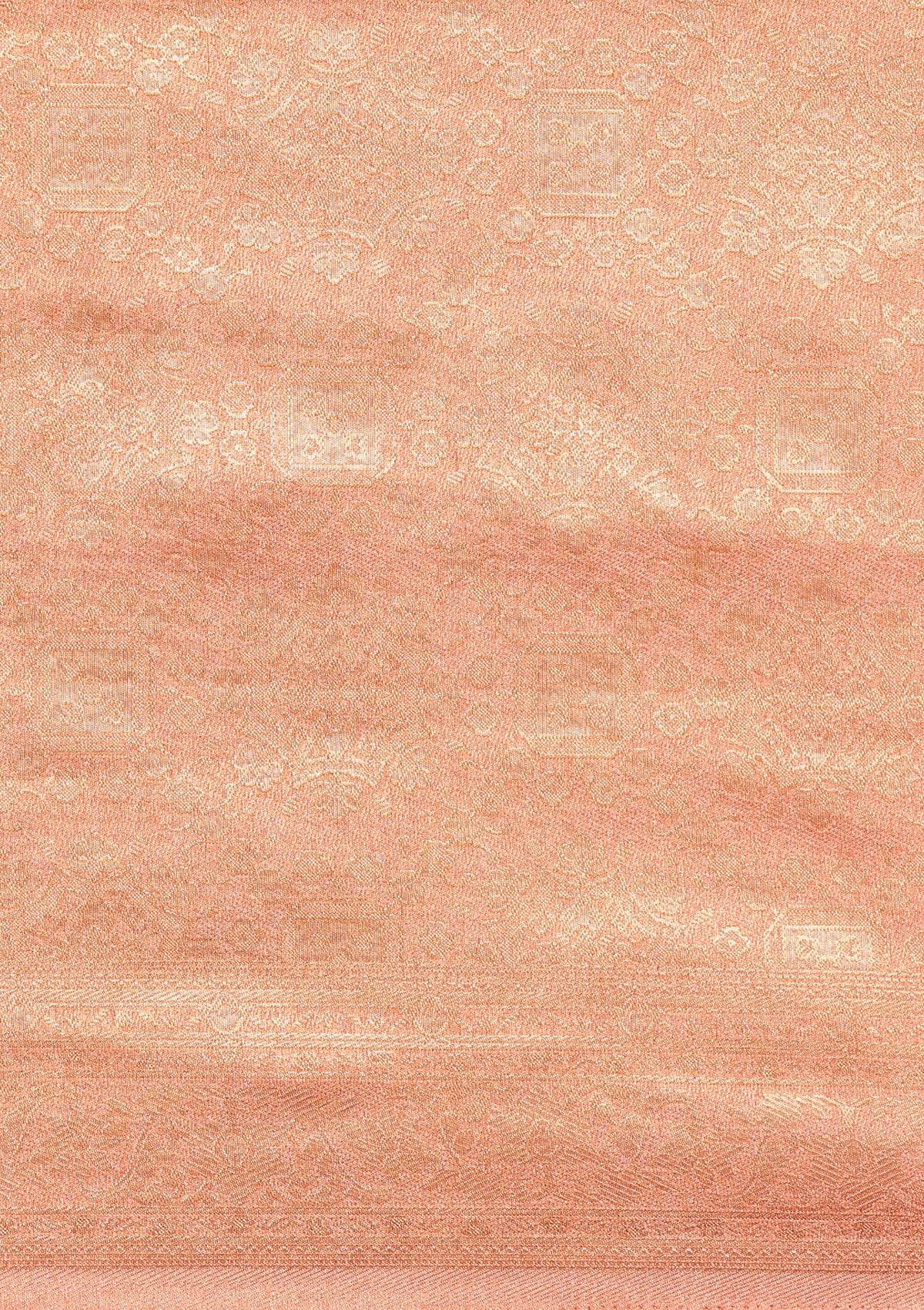Peach Banarasi Saree - Taashi