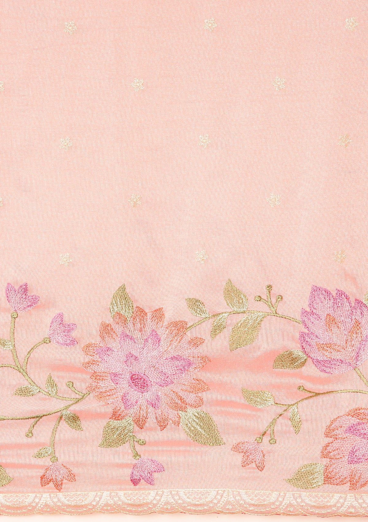 Pink Linen Charm Saree
