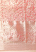 Pink Jacquard Woven Kanchipuram Saree - Taashi