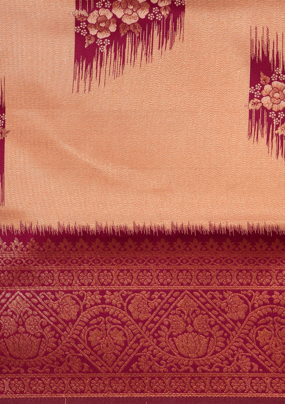 Saree With Purple Floral