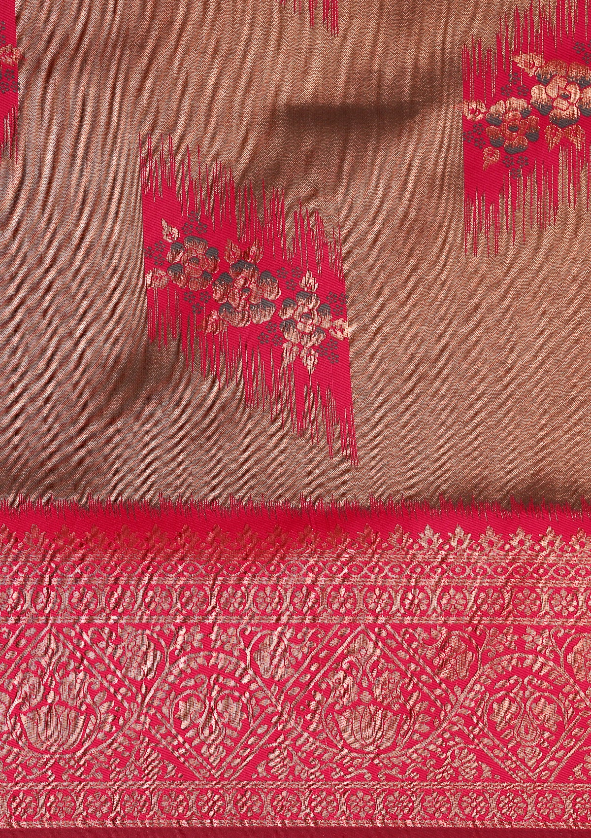 Pink Saree with Floral