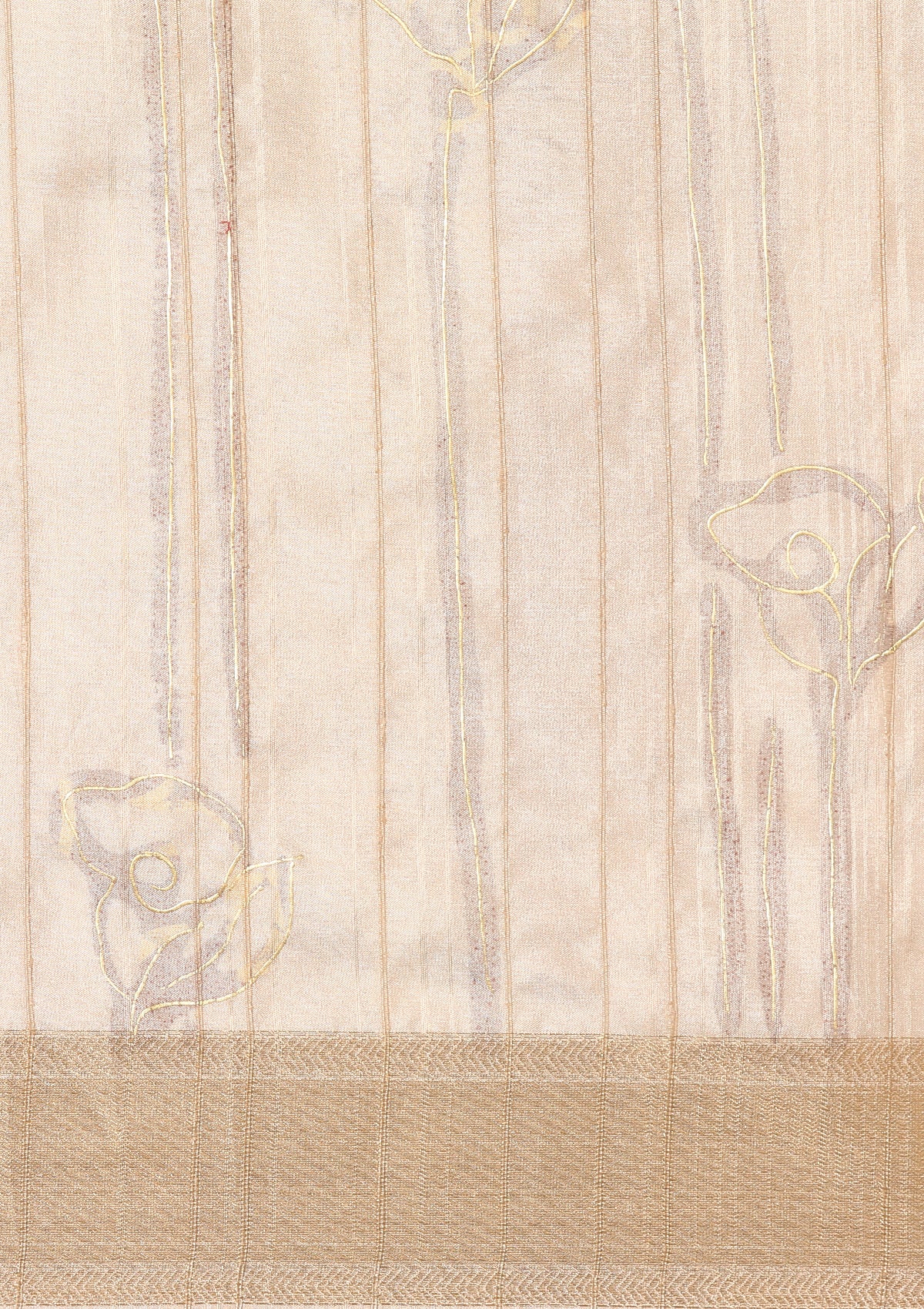 Mauve Tussar Saree