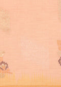 Pastel Pink Floral Woven Tussar Saree - Taashi