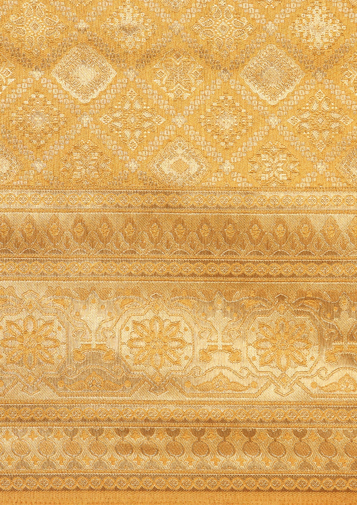 Mustard Banarasi Saree
