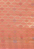 Dusty Pink Banarasi Saree - Taashi
