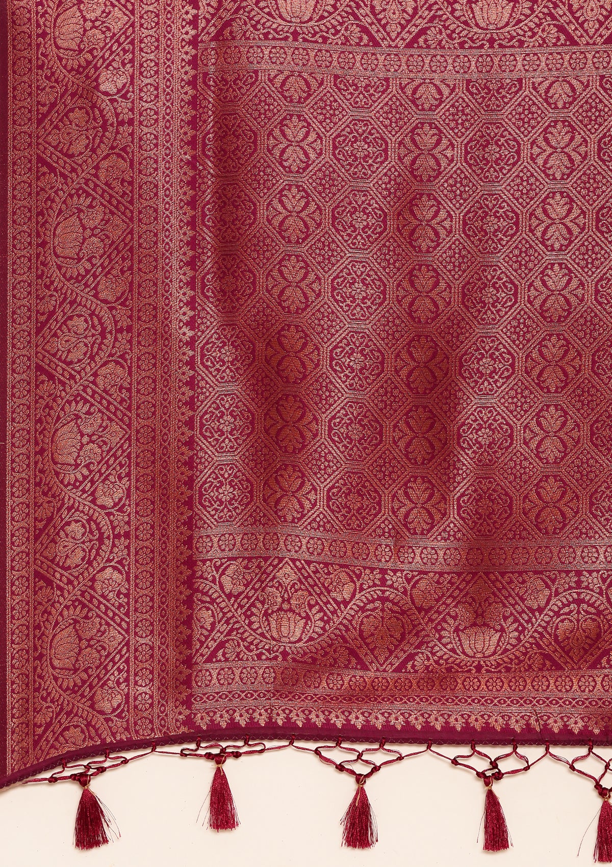 Saree With Purple Floral