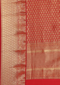 Maroon Jacquard Woven Kanchipuram Saree - Taashi