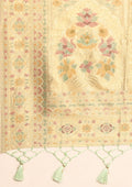 Pastel Green Banarsasi Saree - Taashi