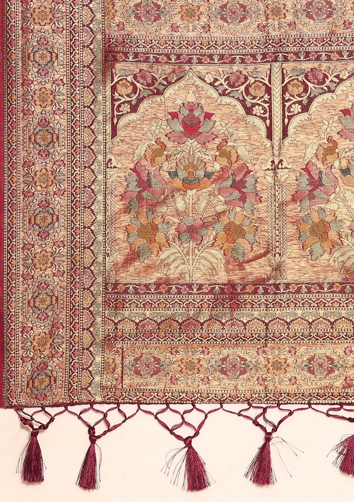 Purple Banarasi Silk Saree