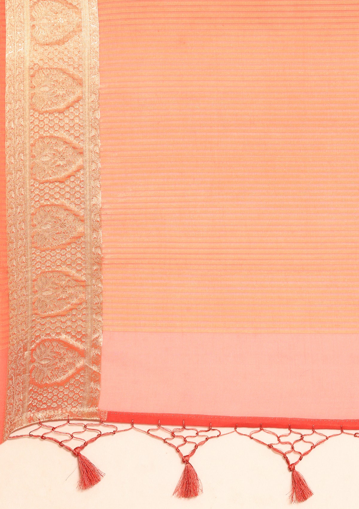 Pastel Pink And Blue Nature InspiRed Printed Organza Saree - Taashi