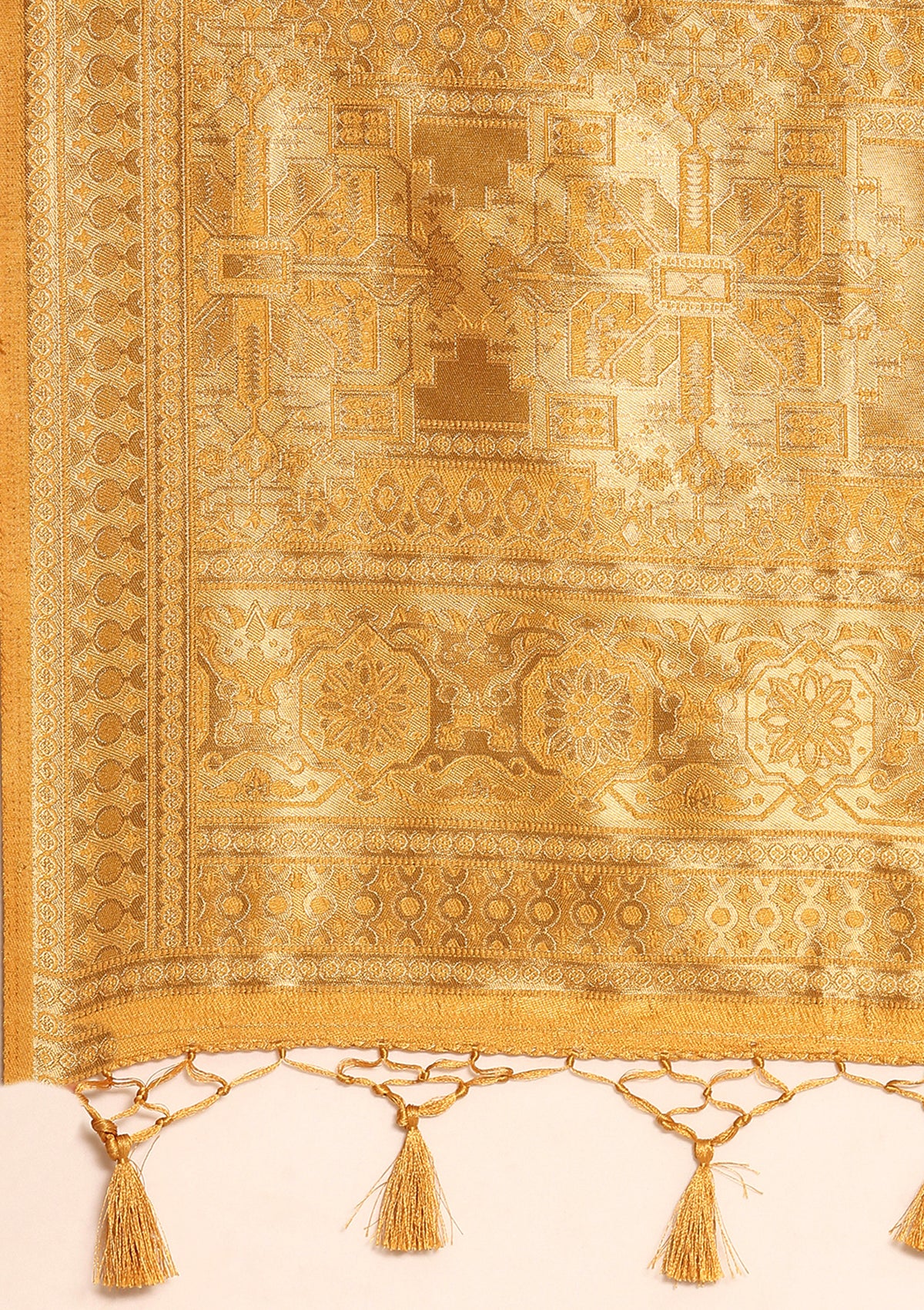Mustard Banarasi Saree