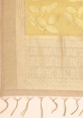 Pastel Green Leaf Woven Tussar Saree - Taashi