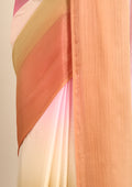 Multicolor Dyed Chiffon Saree - Taashi