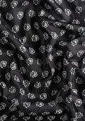 Black Batik Floral Butta Printed Cotton Saree - Taashi