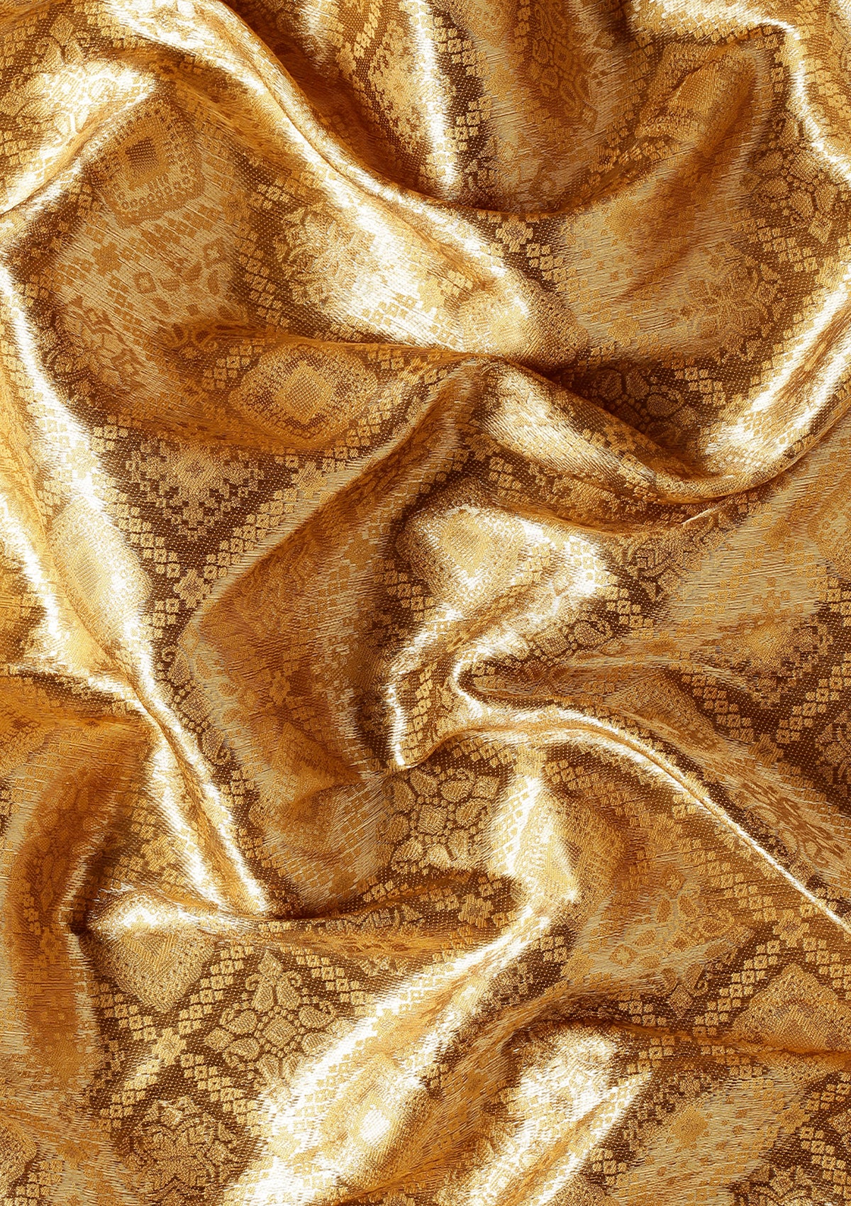 Mustard Banarasi Saree