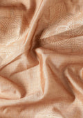 Copper Floral Woven Tussar Saree - Taashi