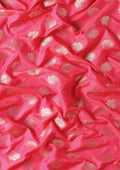 Rani Pink Allover Butta Weaving Silk Saree - Taashi